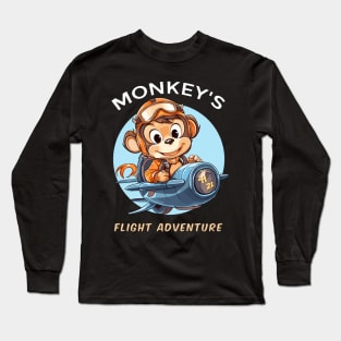 Monkey Flight Adventure Long Sleeve T-Shirt